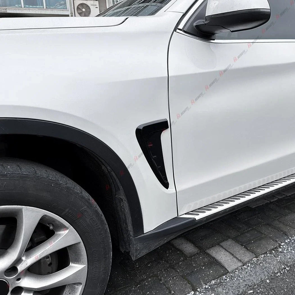 Gloss Black Side Air Fender Vent Cover for BMW X5 (2014–2018)