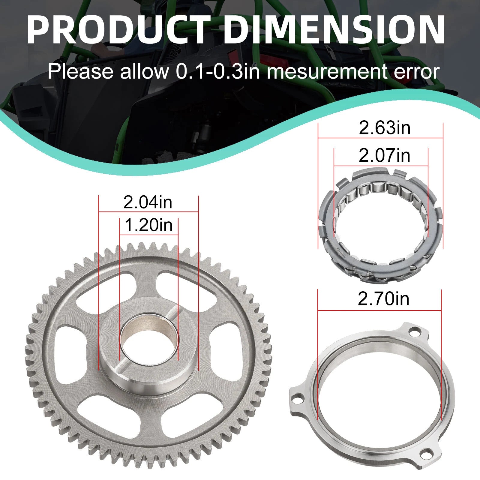 One Way Bearing Starter Clutch for Polaris RZR 900 XP (2011–2012)