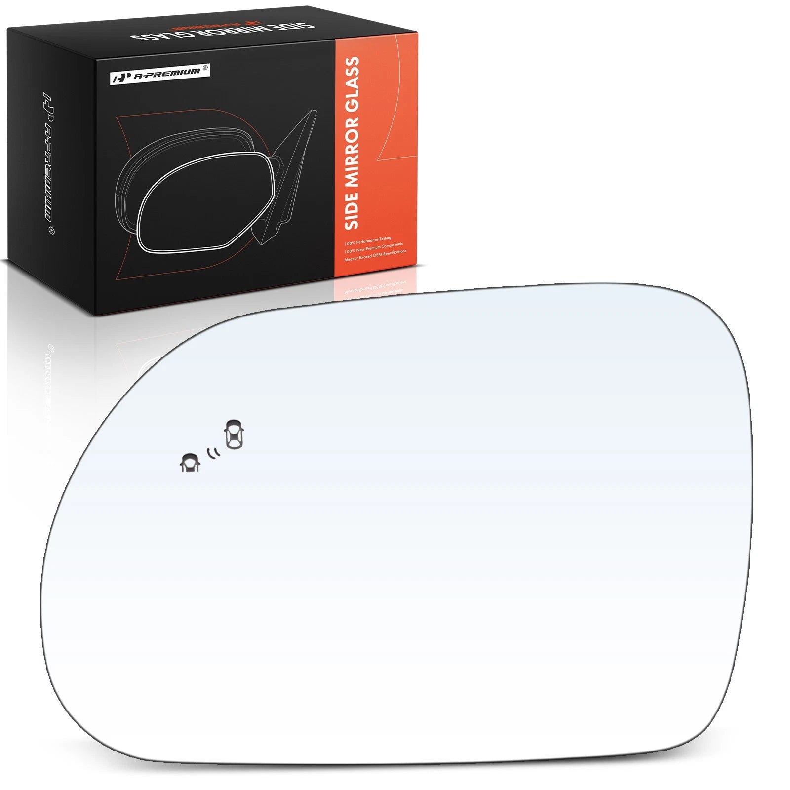 Heated Blind Spot Driver Power Mirror Glass for Kia Soul (2020–2024)