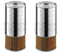 Set of 2 Engine Oil Filters Mann PF 1055/1 X for Mercedes W123 W126