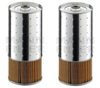 Set of 2 Engine Oil Filters Mann PF 1055/1 X for Mercedes W123 W126