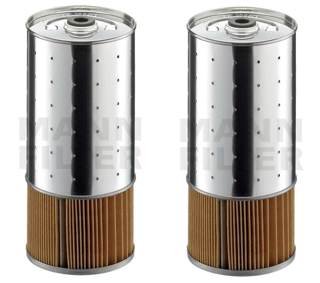 Set of 2 Engine Oil Filters Mann PF 1055/1 X for Mercedes W123 W126