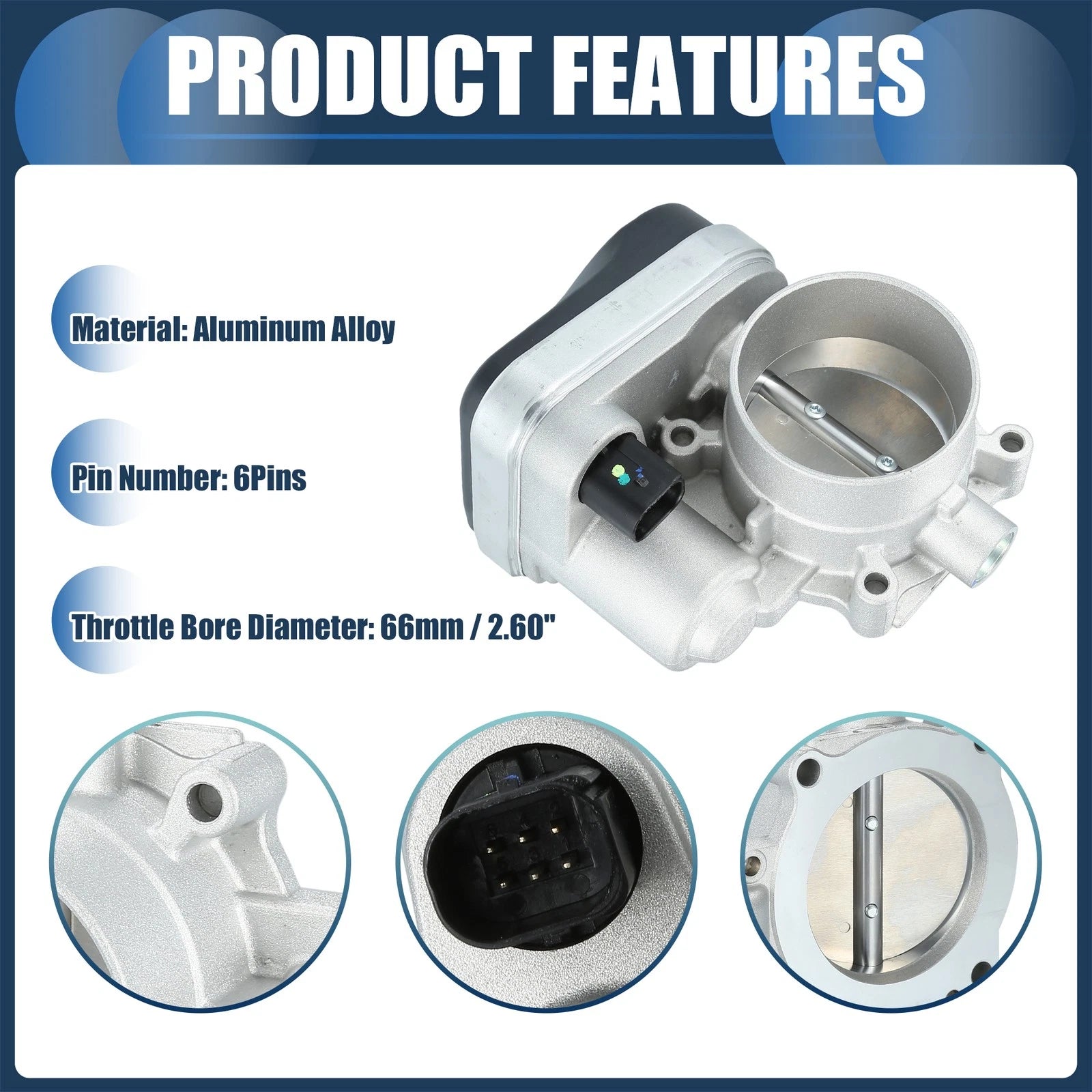 Throttle Body Actuator for Chrysler 300 (2005–2010) No. 4861691AA/4861694AA