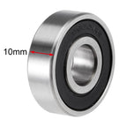 Set of 2 S6201-2RS Deep Groove Ball Bearings 12x32x10mm Double Sealed