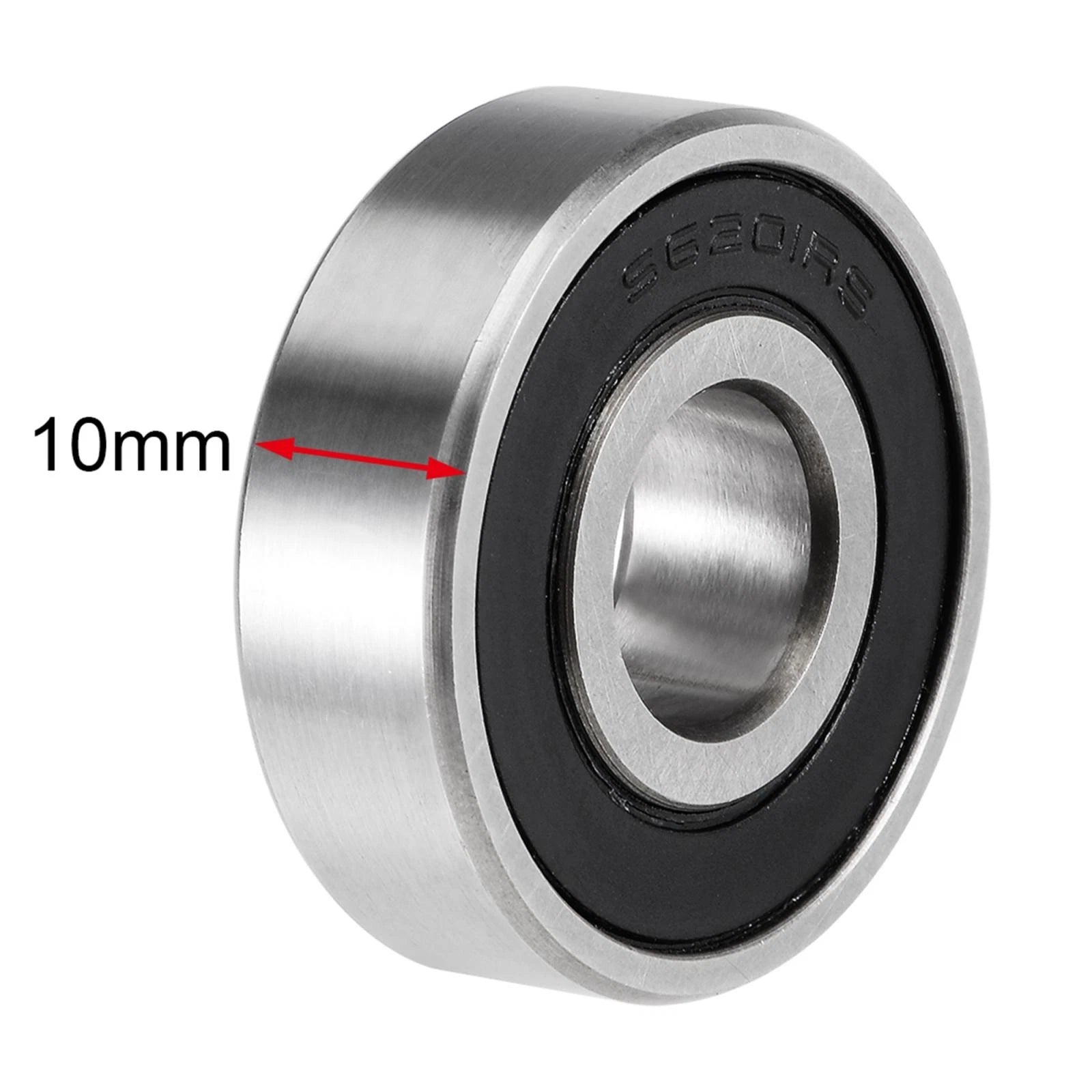 Set of 2 S6201-2RS Deep Groove Ball Bearings 12x32x10mm Double Sealed