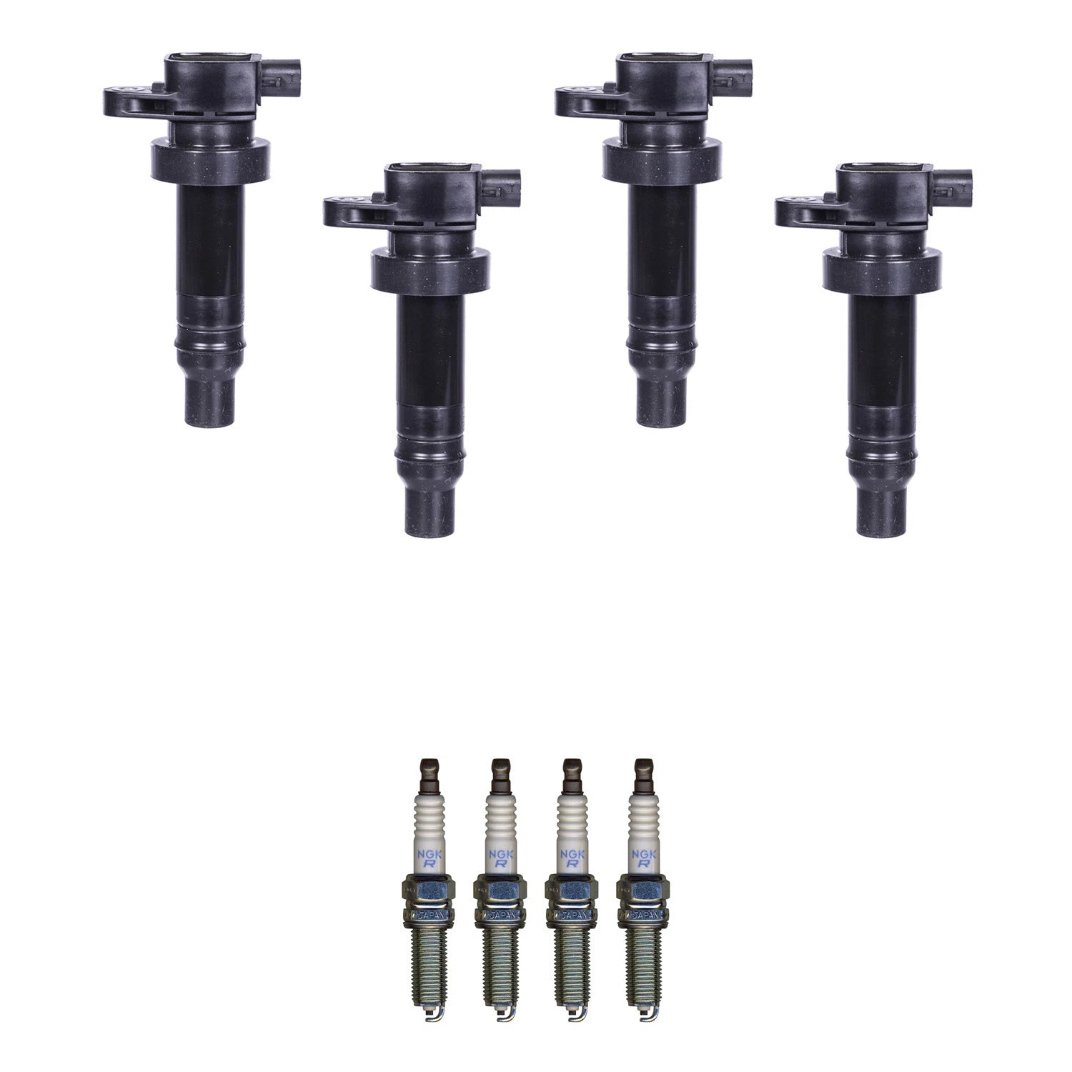 Set of 4 Ignition Coils & NGK Spark Plugs for Kia Soul 1.6 L4 (2010–2011)