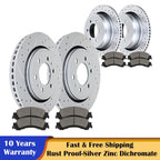Brake Disc Rotors and Ceramic Pads Kit for Ford F-150 (2010–2011)