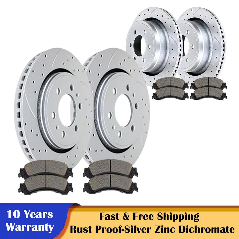 Brake Disc Rotors and Ceramic Pads Kit for Ford F-150 (2010–2011)