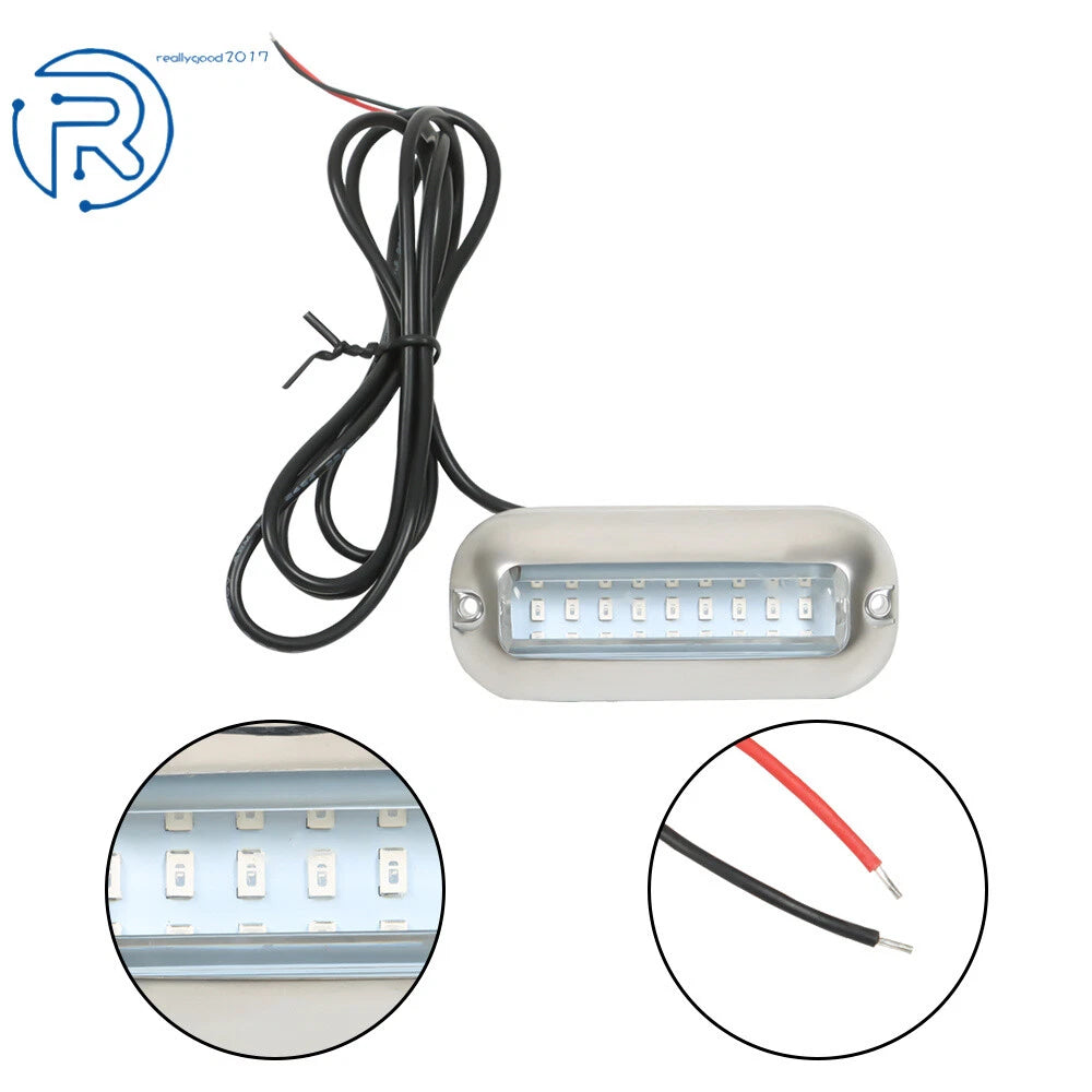 2X Blue 27LED Underwater Transom Lights for Marine Boat (316 KUS543693)