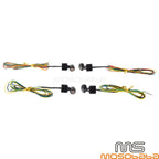 4 x Mini Front & Rear LED Turn Signals for Harley, Honda, Yamaha, Kawasaki