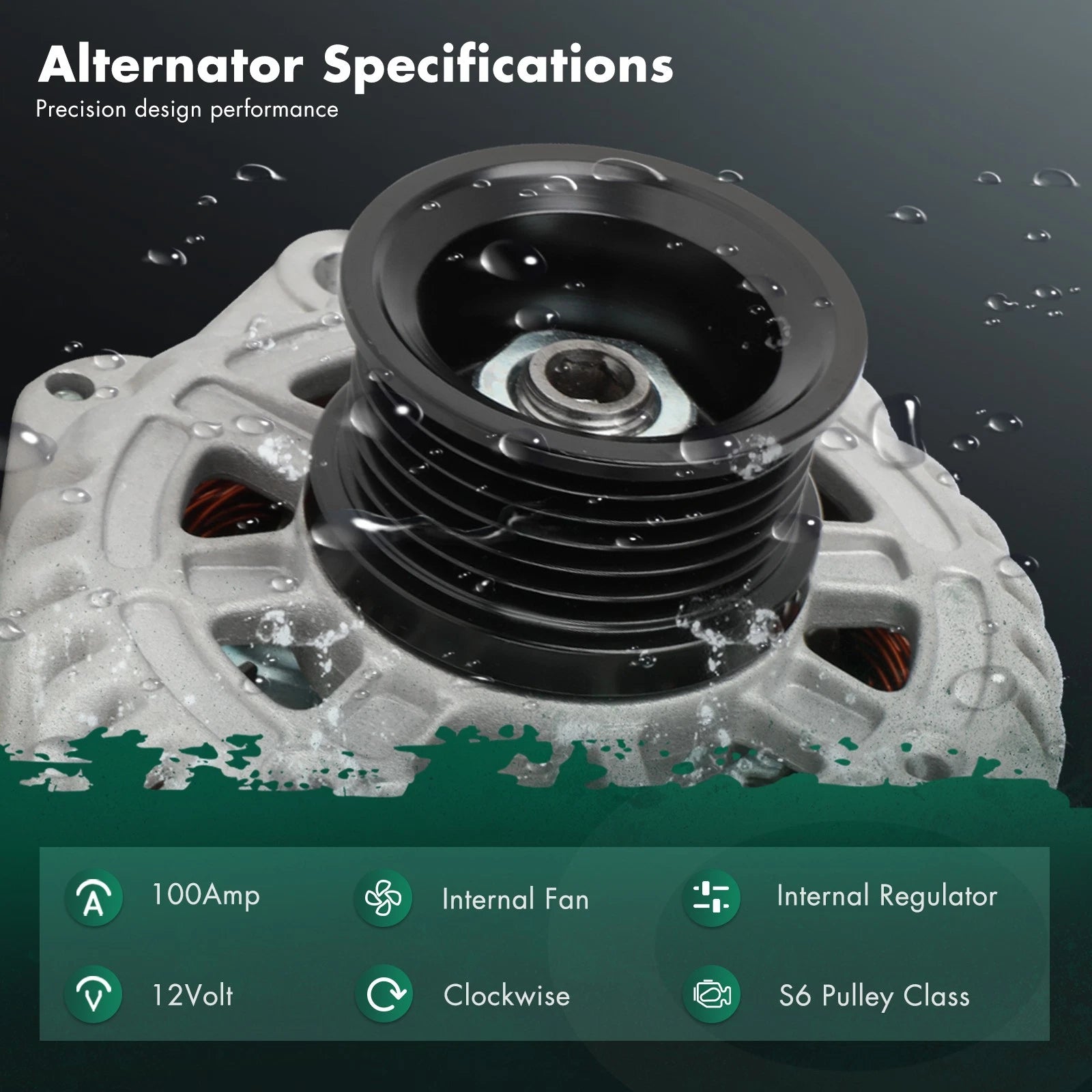 Alternator for Chevrolet Sonic (2012–2018) L4 1.8L Manual Trans