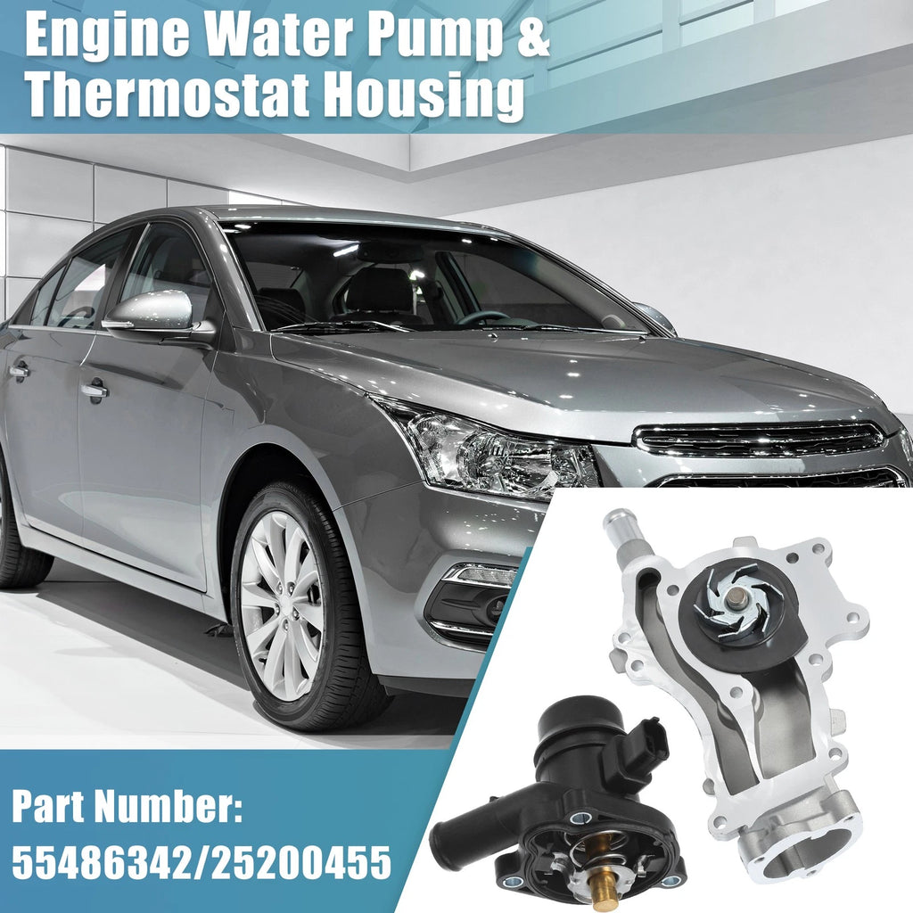 Engine Water Pump Thermostat Housing No. 55486342 for Chevy Cruze Sonic (2011–2019)