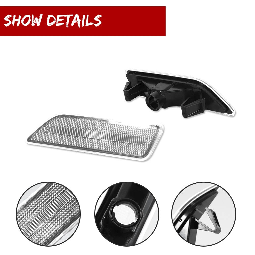 Clear Front Side Marker Light for Mercedes CLS-Class (2006–2011)