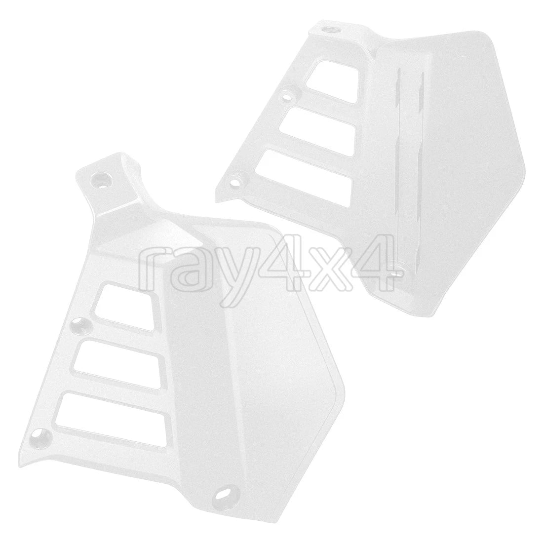 Radiator Shrouds for Honda ATC250R (1985–1986) - White