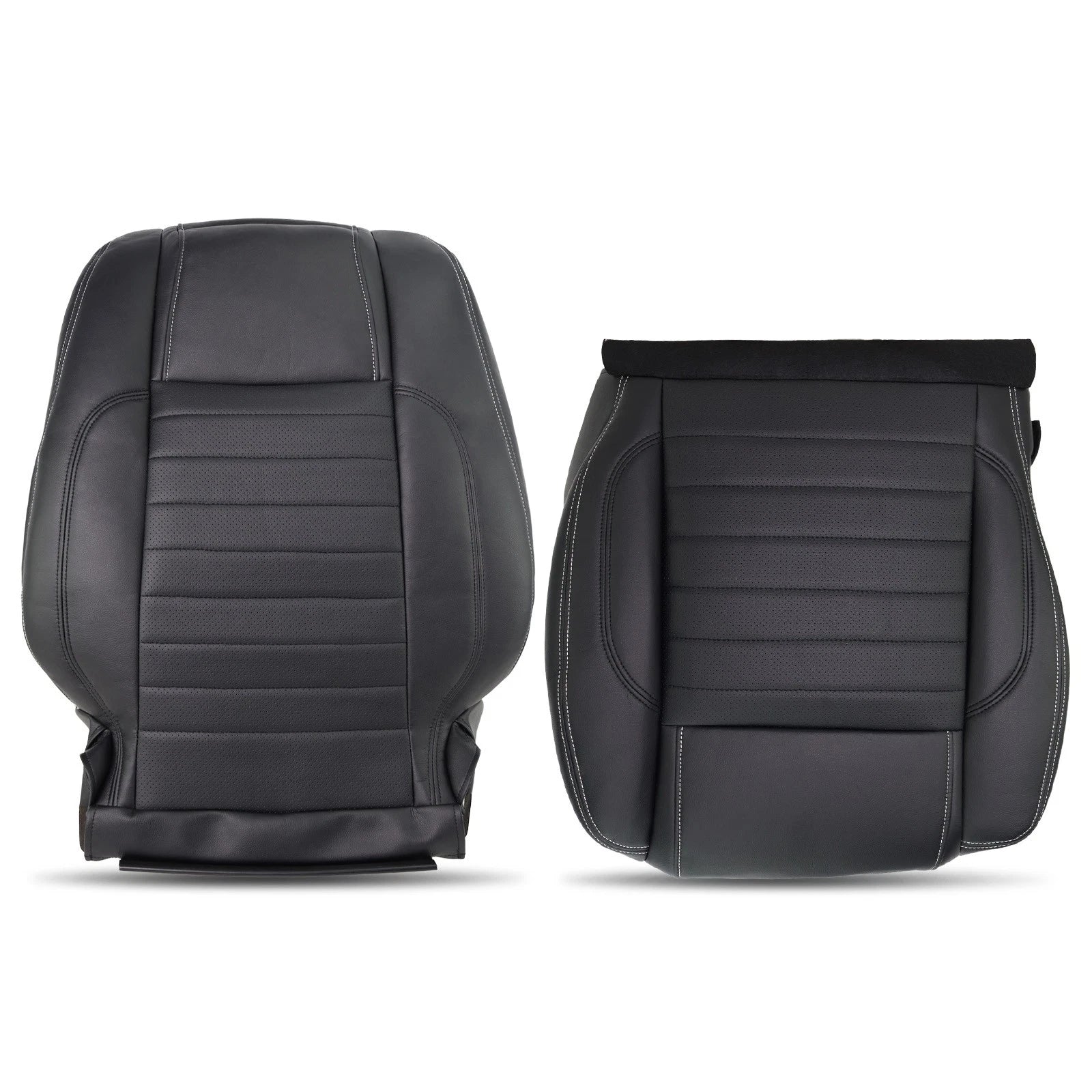 Black Driver Side Seat Cover for Ford Mustang GT (2010–2014) Microfiber