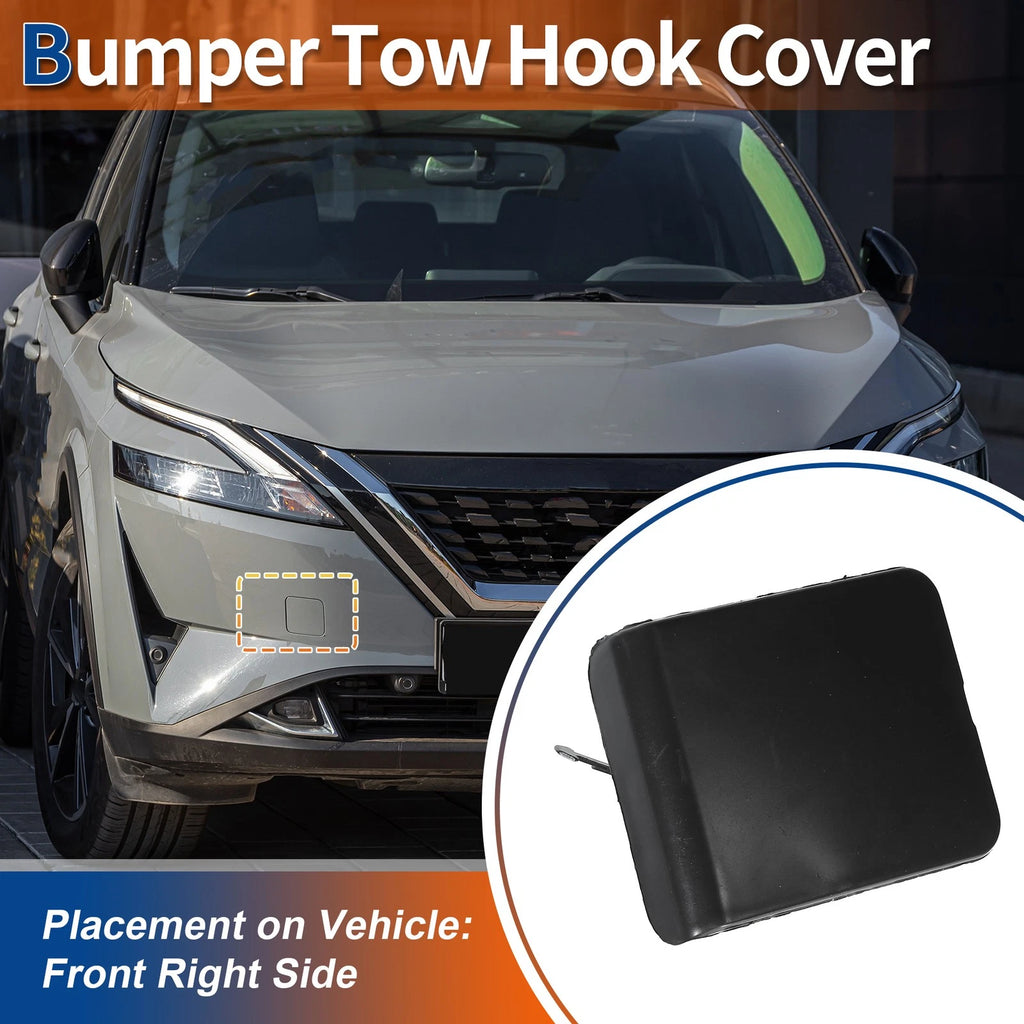 Tow Hook Cap for Nissan Qashqai Dualis (No. 622A0JE20A) Unpainted