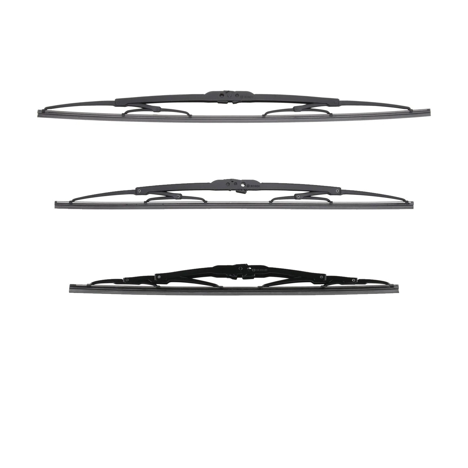 Set of 3 Bosch MicroEdge Windshield Wiper Blades for (22", 20", 16")