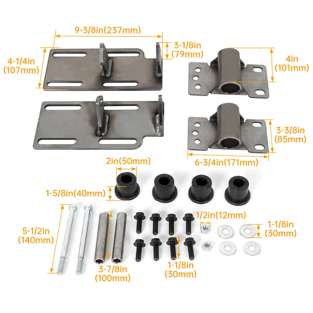 LSx LS1 Engine Mount Adapter Swap Kit for Chevrolet C1500 K5 2WD (1973–1999)