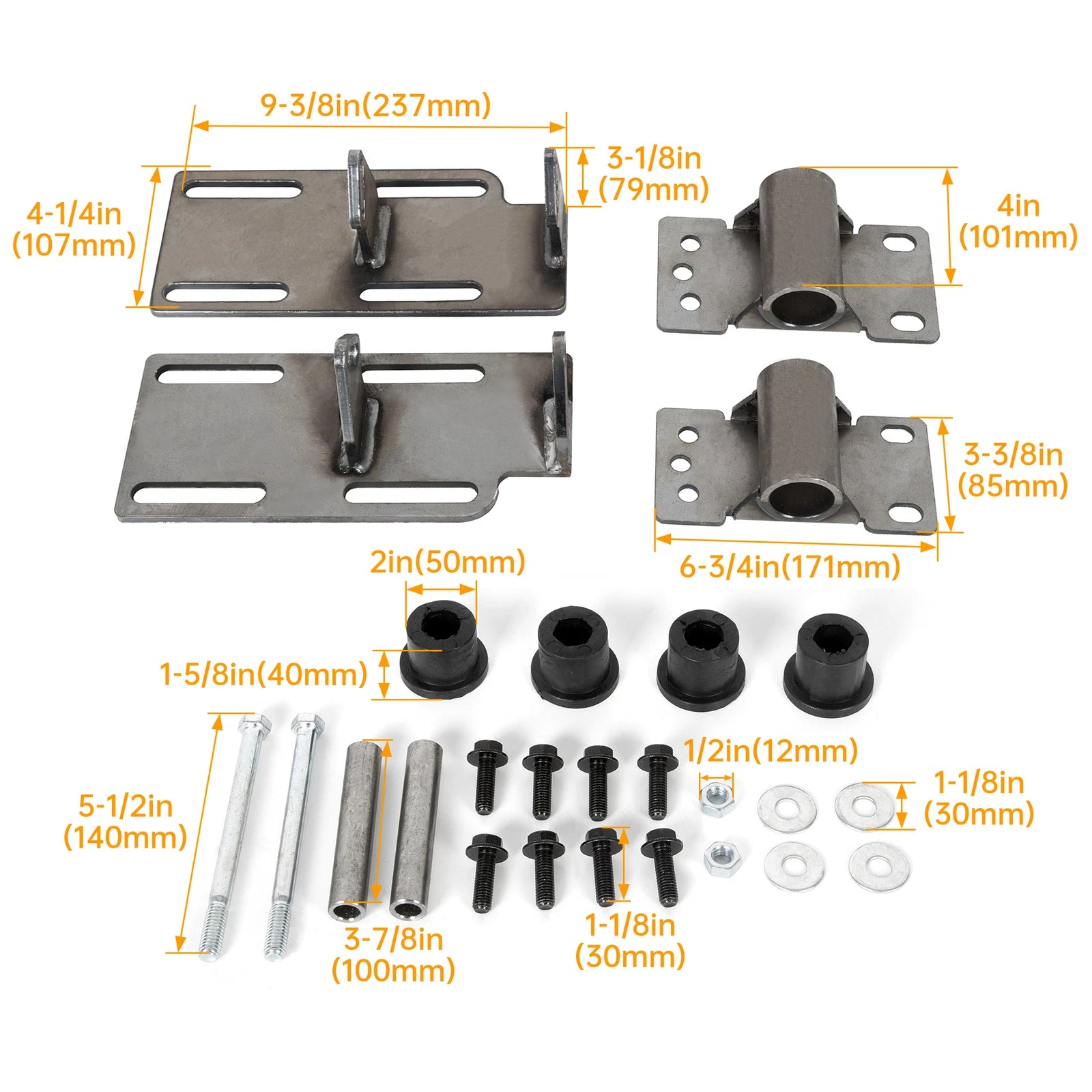 LSx LS1 Engine Mount Adapter Swap Kit for Chevrolet C1500 K5 2WD (1973–1999)