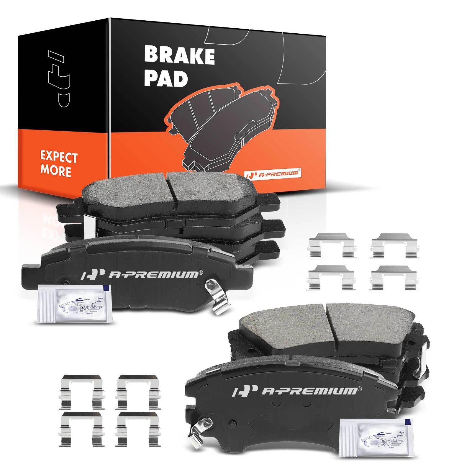 8x Ceramic Brake Pads for Chevrolet Camaro (2010–2015)