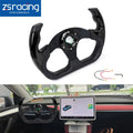 13" U-Shape Flat Drift Racing Steering Wheel for Universal Fit