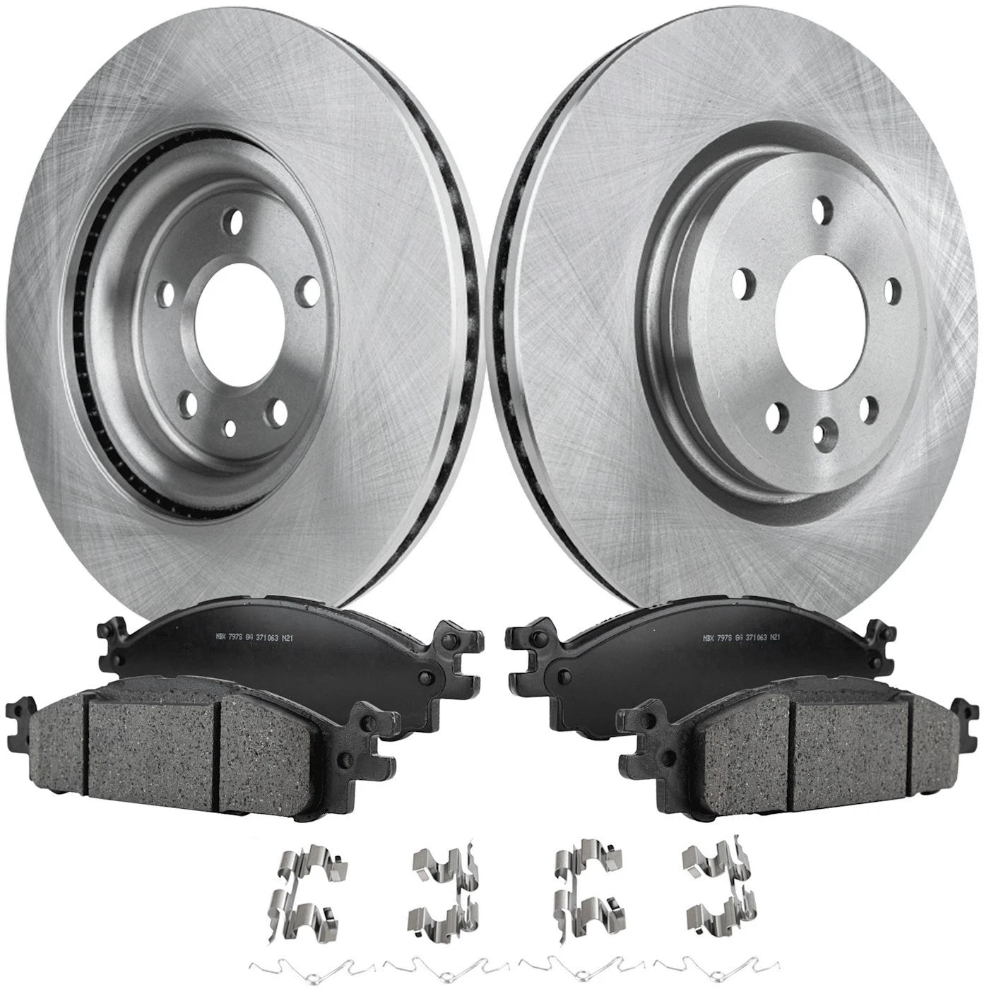 Front Brake Rotor and Pad Kit for Ford Explorer, Taurus, Flex, Lincoln MKT