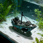 Aquarium Decoration Resin Warship for Fish Tank