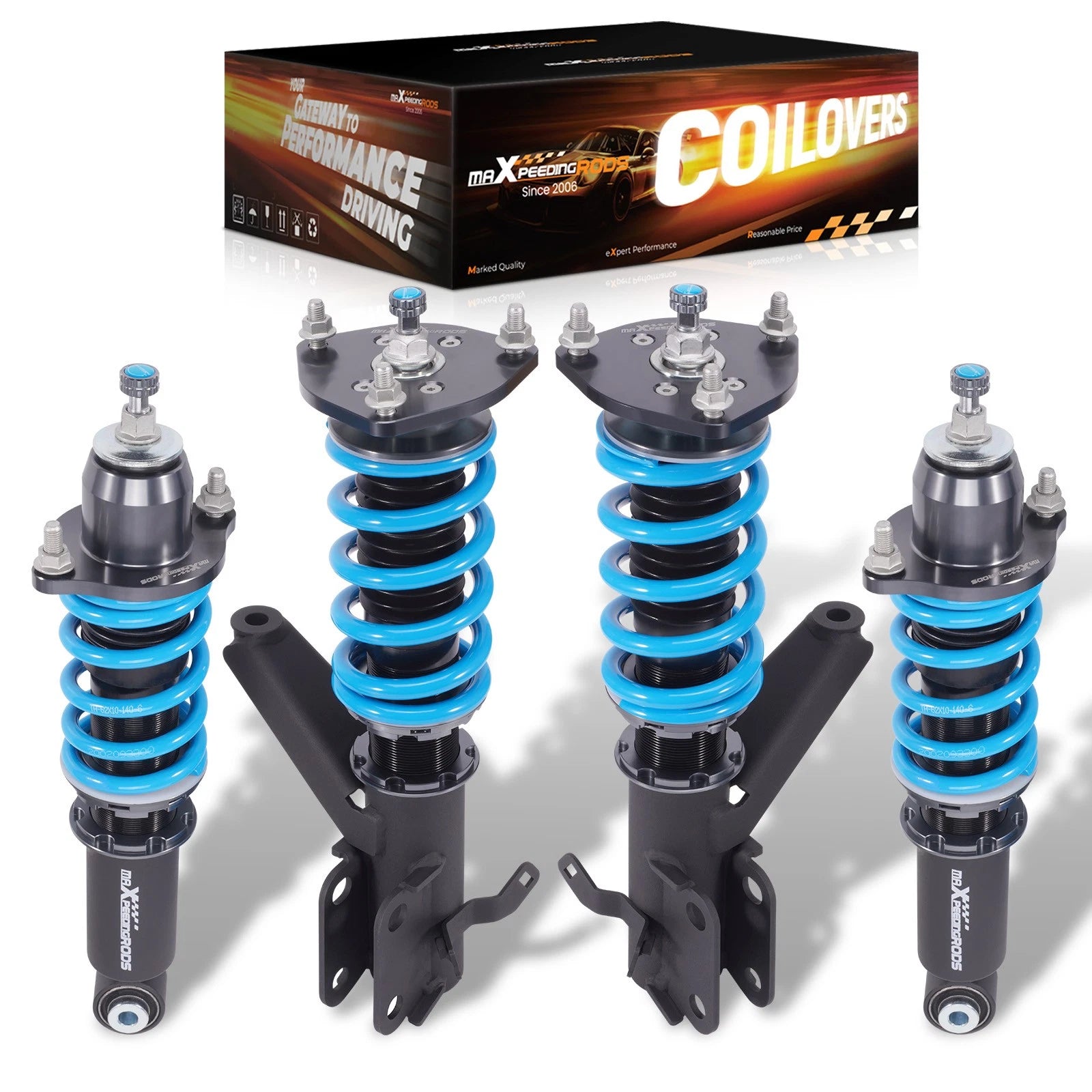 24 Way Adjustable Coilover Lowering Kit for Acura RSX & Type-S (2002–2006)