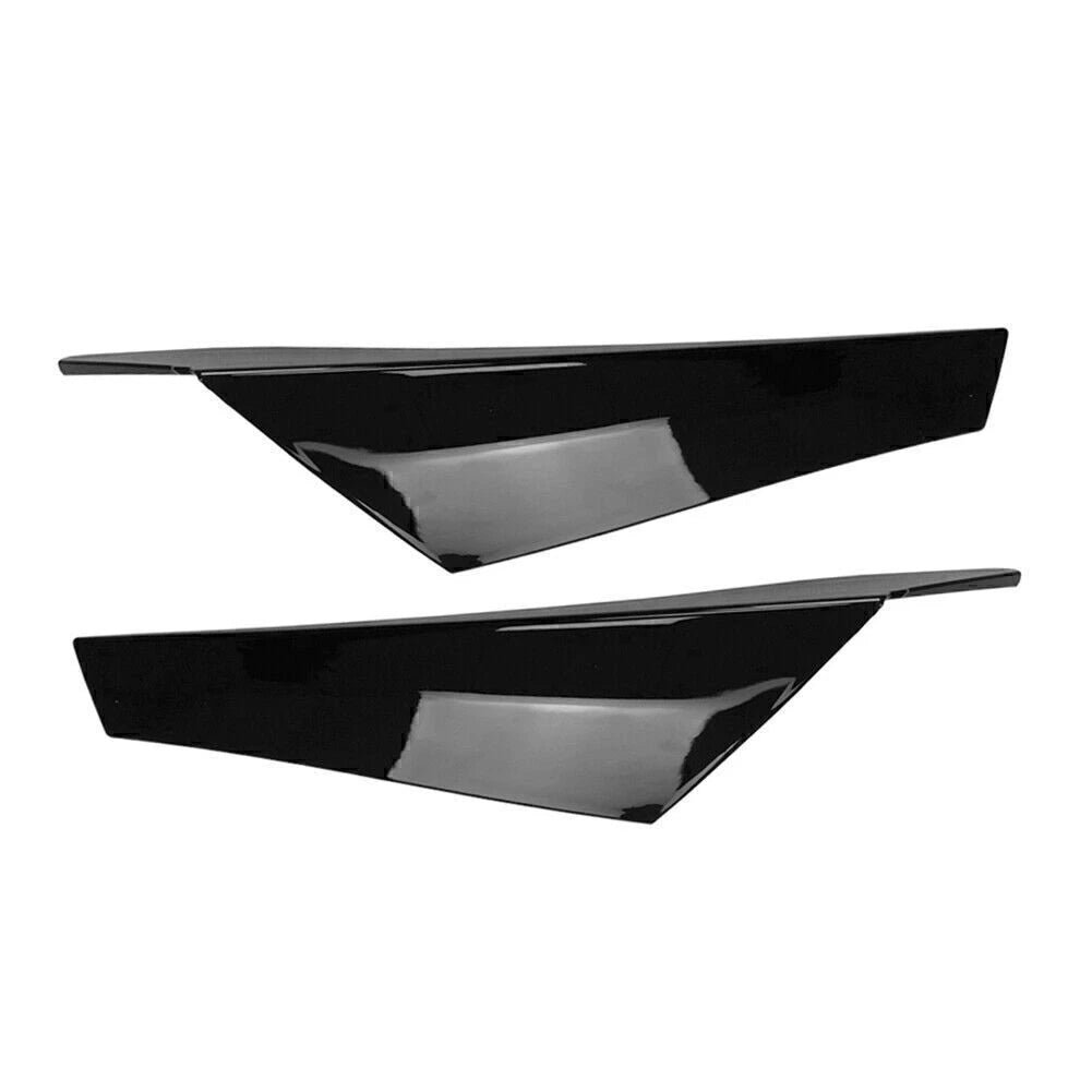 2X Window Spoiler Side Wing Trim Cover for Volkswagen (2020–2021) Glossy Black