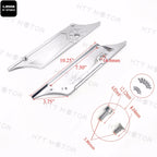 Chrome Aluminum Saddlebag Latch Kit Hinge Cover for Harley Touring (1993–2013)