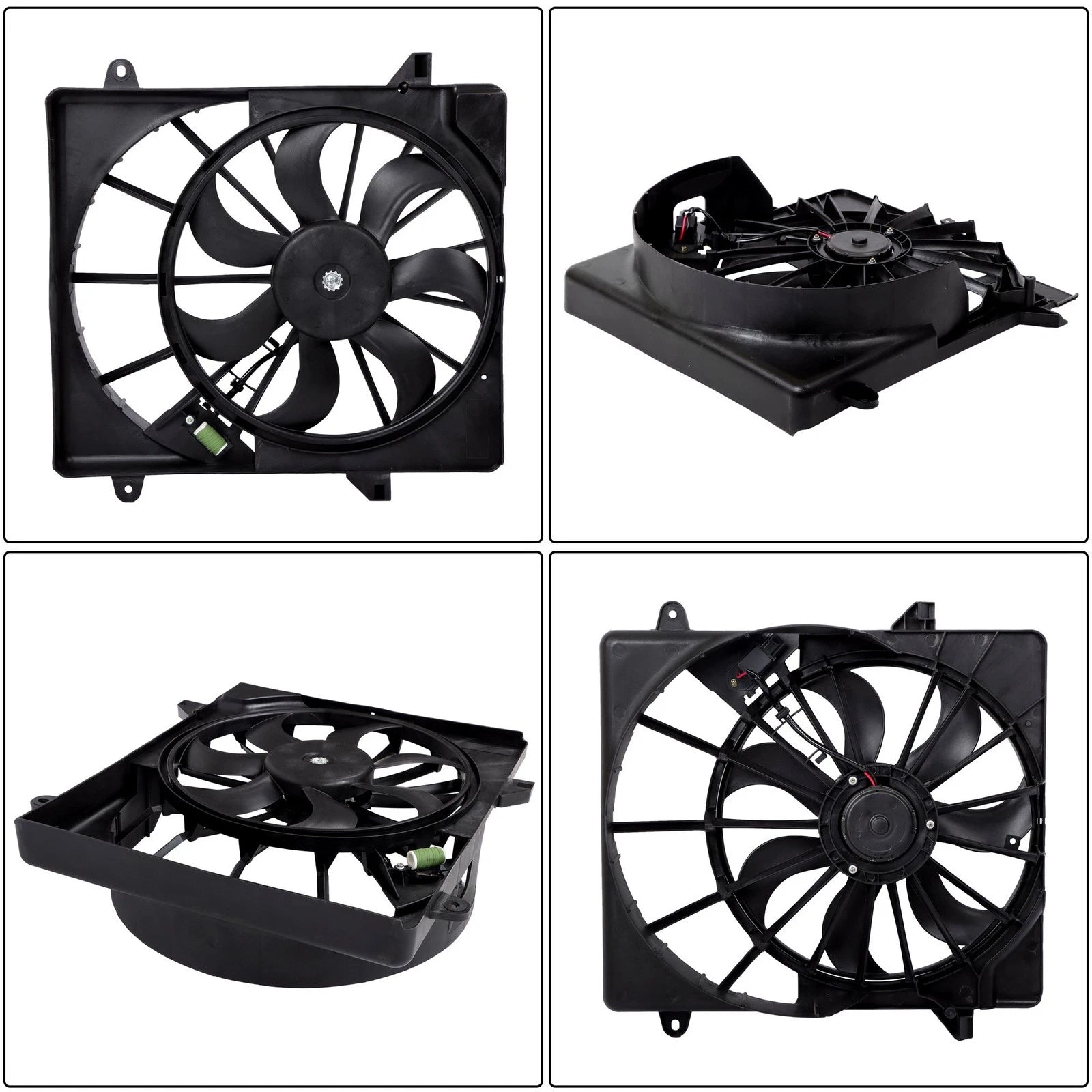 Radiator Cooling Fan Assembly with Shroud for Dodge Nitro (2007-2011)
