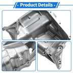 Engine Oil Pan for Honda Accord (2008-2012) - 1 x Steel Silver Tone