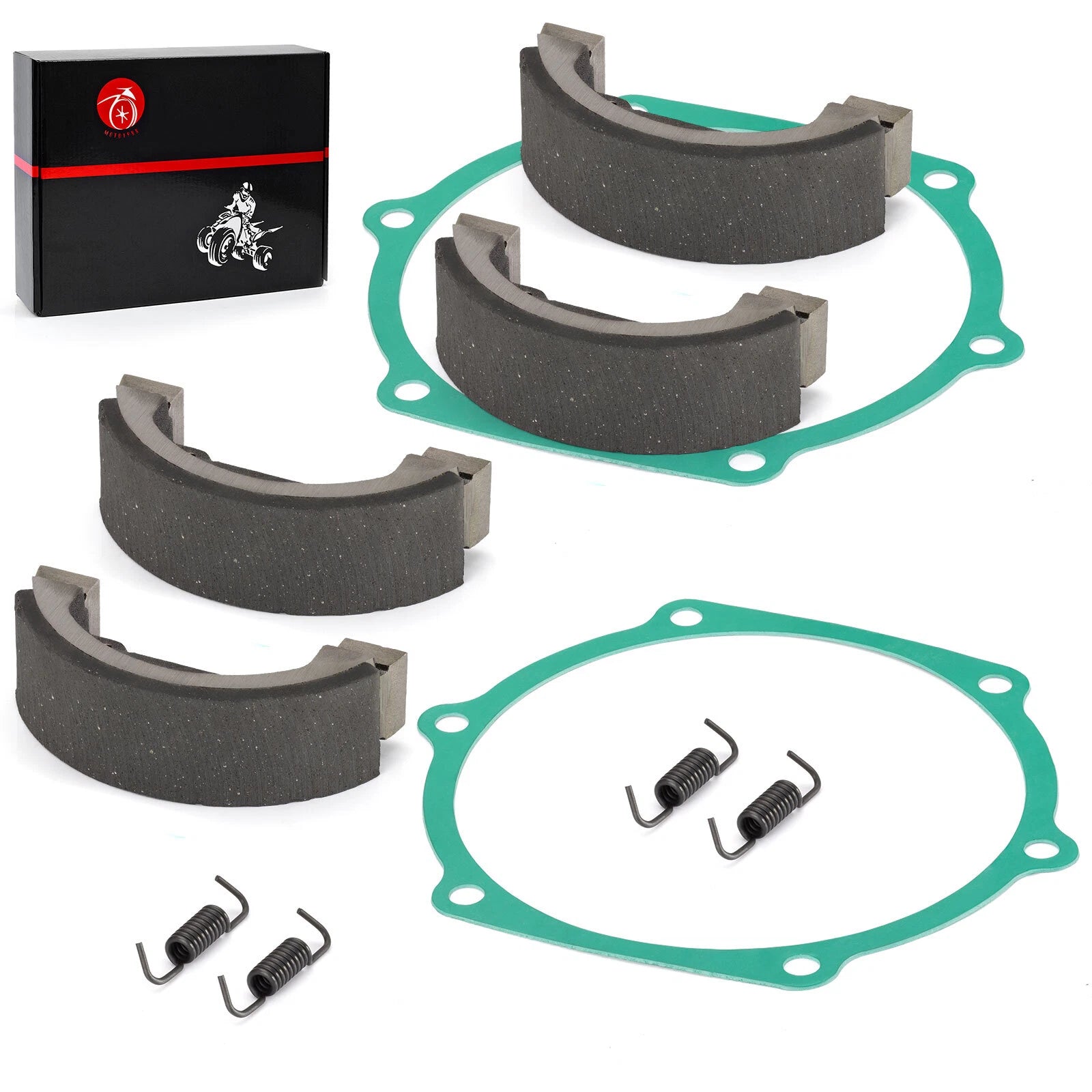 4x Brake Shoe Set with Springs for John Deere 750 770 790