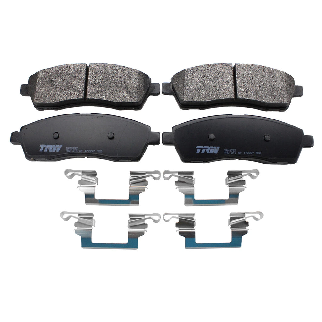 Set of 4 TRW Pro Rear Metallic Brake Pads for Ford Excursion F-250 F-350 (1999–2005)