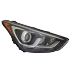 Replacement Passenger Side Halogen Headlight Assembly with LED Accent for Audi A4 (2009–2016)