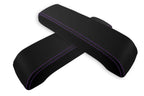 Leather Console Lid Armrest Cover for Infiniti FX35 (2003–2005) Purple Stitch