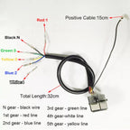 Motorcycle Gear Display Indicator Light N-5 Speed Shift Level Gauge Universal