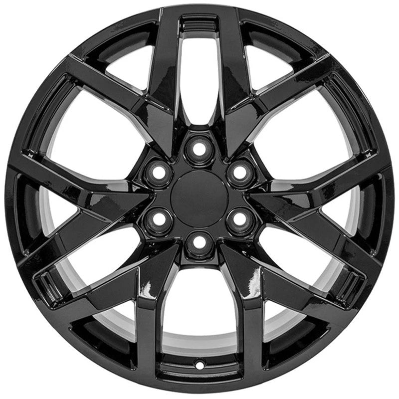 Gloss Black Wheel 22 inch Replacement for 2003-2014 GMC Savana 1500