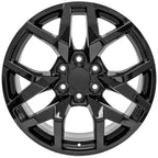 Gloss Black Wheel 22 inch Replacement for 2003-2014 GMC Savana 1500