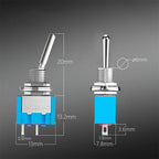 Mini Toggle Switch 2 Position ON/OFF 6A 125V for Various Models