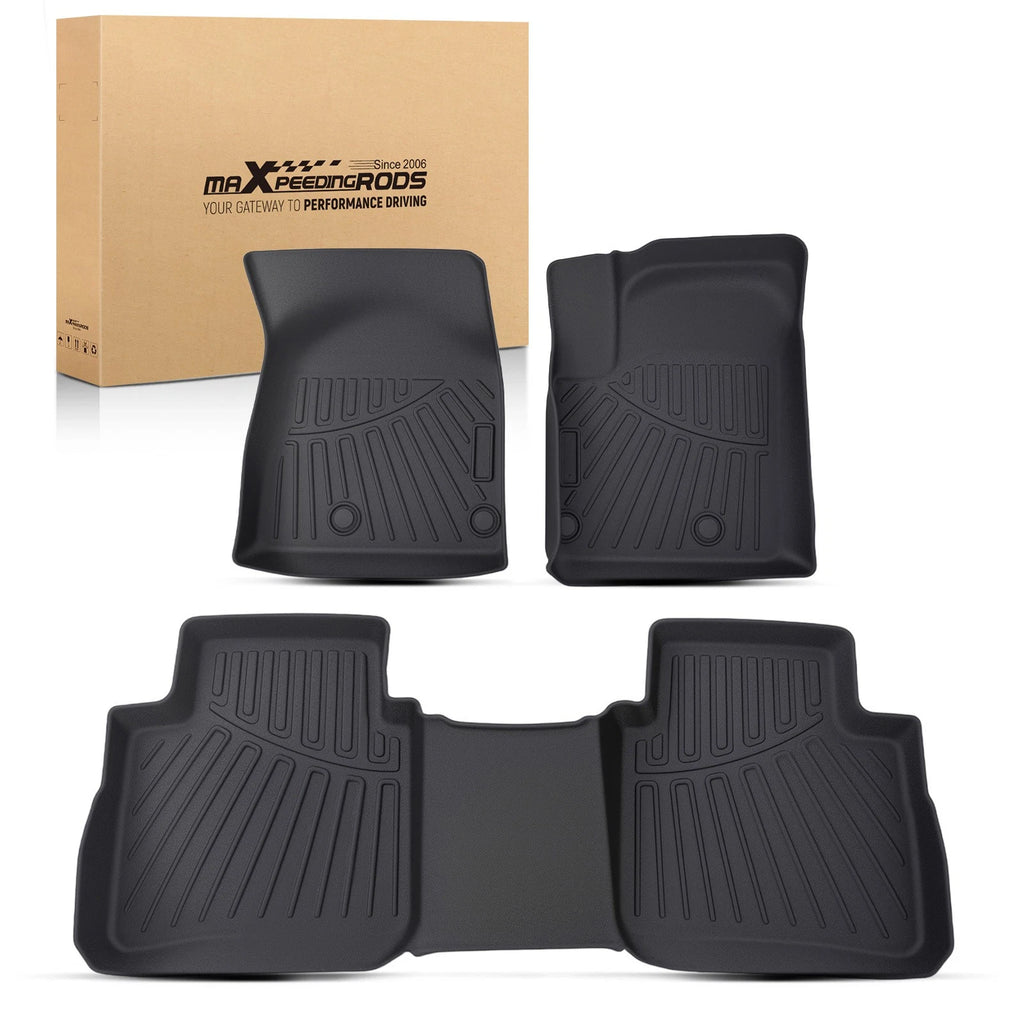 TPE Floor Mats Liner for Nissan Rogue (2021–2025) Black Waterproof