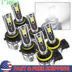 Set of 6 LED Headlight Bulbs for Make Model