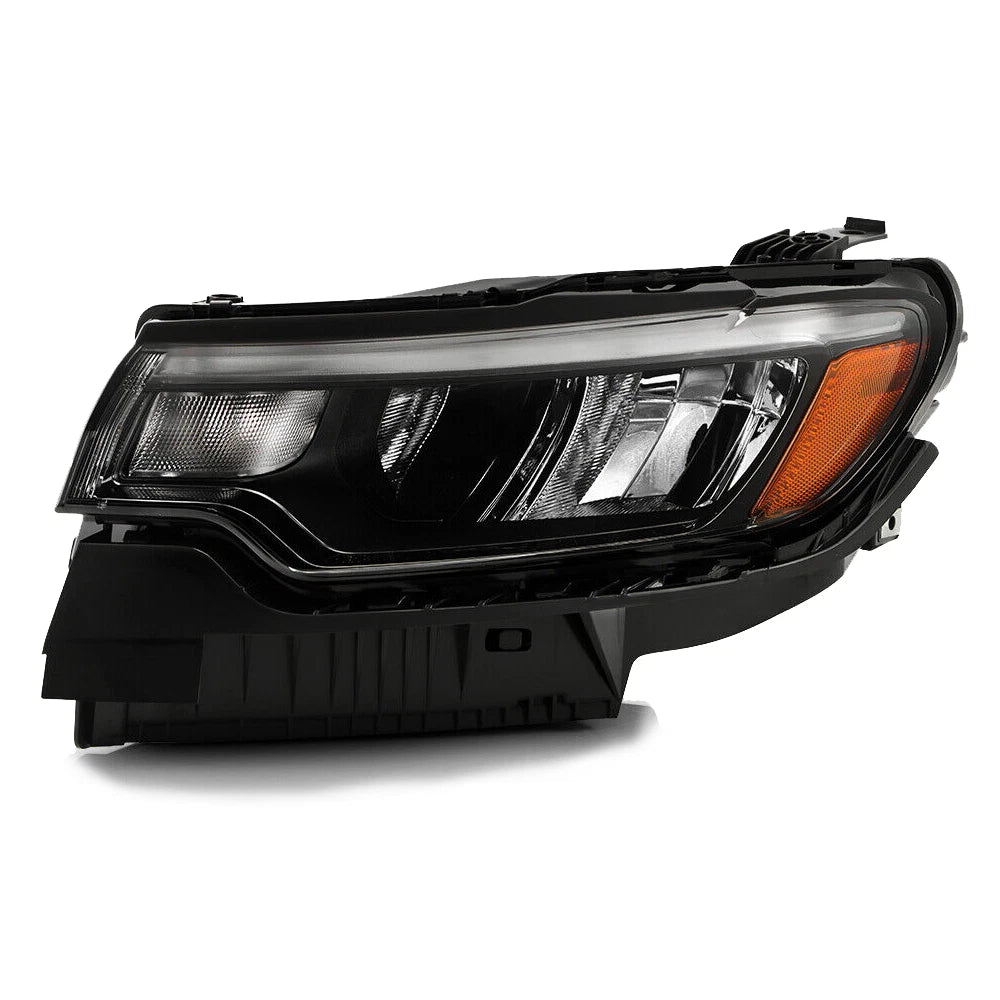 LED Reflector Headlight for Jeep Compass (2022–2026) w/o LED DRL w/ Bulb Driver