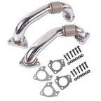 2Pcs Up Pipes Kit with Gaskets for GMC Sierra, Chevy Silverado 3500 (2001–2004)