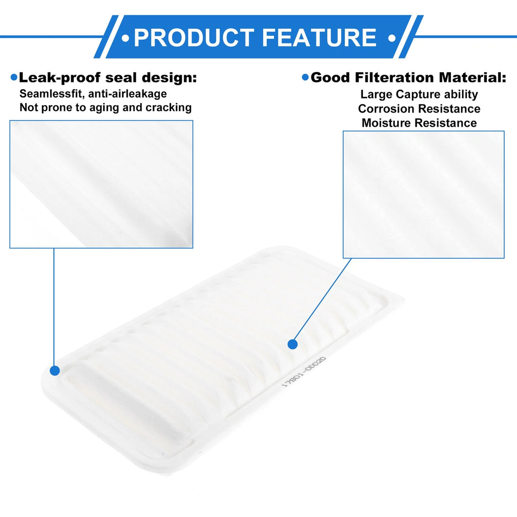 Car Engine Air Filter No. 17801-YZZ02 for Toyota Camry 2.5L L4 (2010–2017)