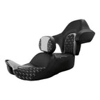 Seat Backrest Driver & Passenger Black Grey for Harley Road Glide (2014-2023)