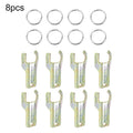 8X Iron Station Key Replacements + Keyrings for RTU LP Outdoor Boxes