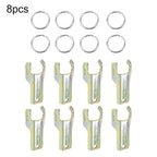 8X Iron Station Key Replacements + Keyrings for RTU LP Outdoor Boxes