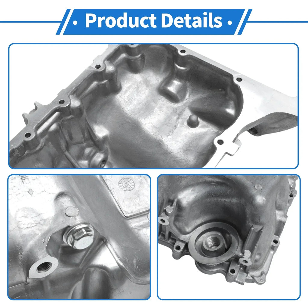 Engine Oil Pan for Honda Civic 2006-2011 - 1 x Steel Silver Tone