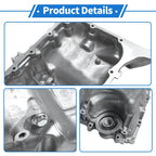 Engine Oil Pan for Honda Civic 2006-2011 - 1 x Steel Silver Tone